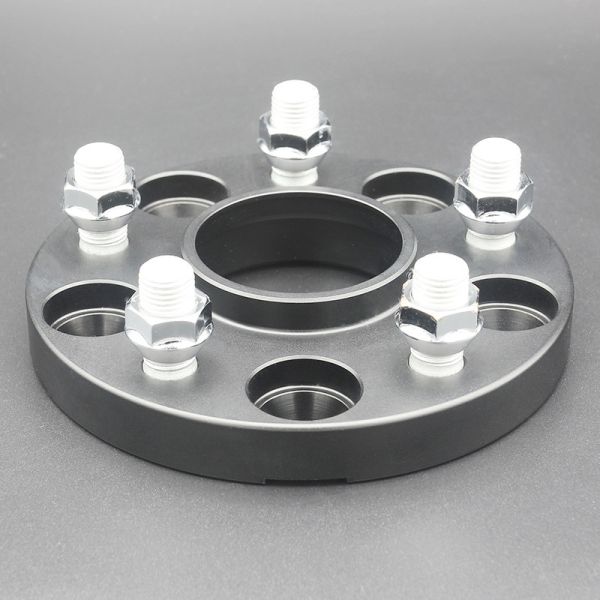 Anodized Black Forged Aluminum Wheel Spacers 5x120 Bolt Pattern For TESLA Model 3