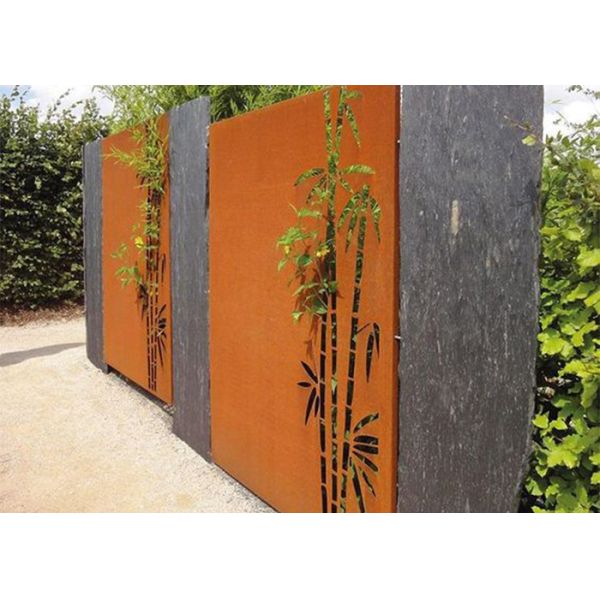 Decorative Stainless Steel Garden Ornaments With Bamboo Patterns