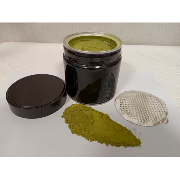 Metal Round Tinplate Matcha Powder Tin 80g 100g Food Grade Containers Coffee Candy Tea Package
