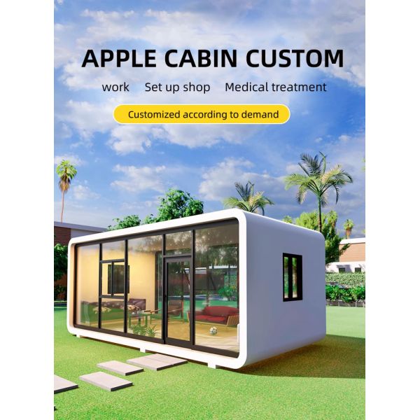 Outdoor mobile apple cabin Hot-sales homestay office meeting room Scenic Apple cabin star room Creative space capsule