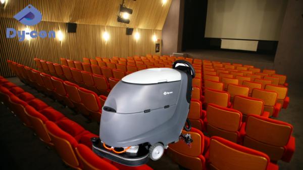 Quiet Cinema Floor Cleaning: Dycon FS213 – Low-Noise Scrubber For Theaters