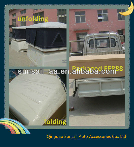 2013 Foldable Retractable Roof Top Tent for Car FLY 42D Polyster Material OEM Yes