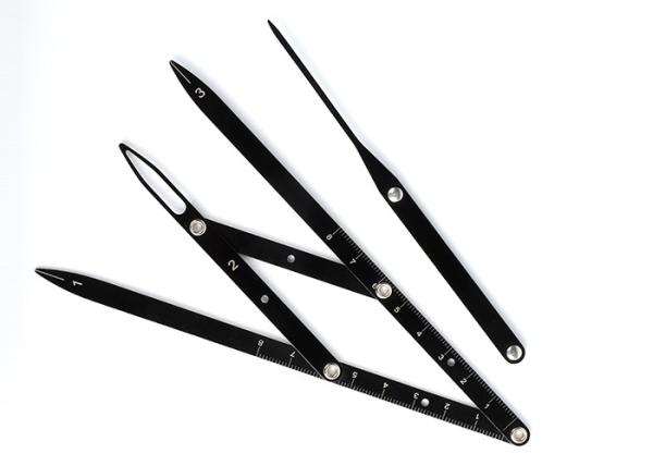Black Ratio Caliper Tattoo Accessories Microblading Permanent Makeup Measure Tool Kits