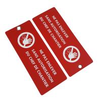 Étiquette de sécurité en plastique Étiquette d'identification
