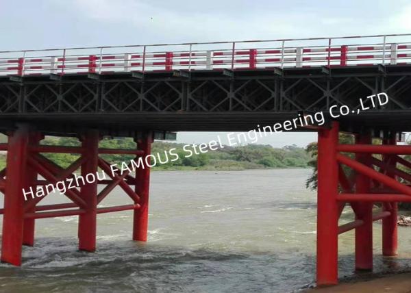 High Load Capacity Steel Bailey Bridge with Low Maintenance Galvanized Surface Treatment