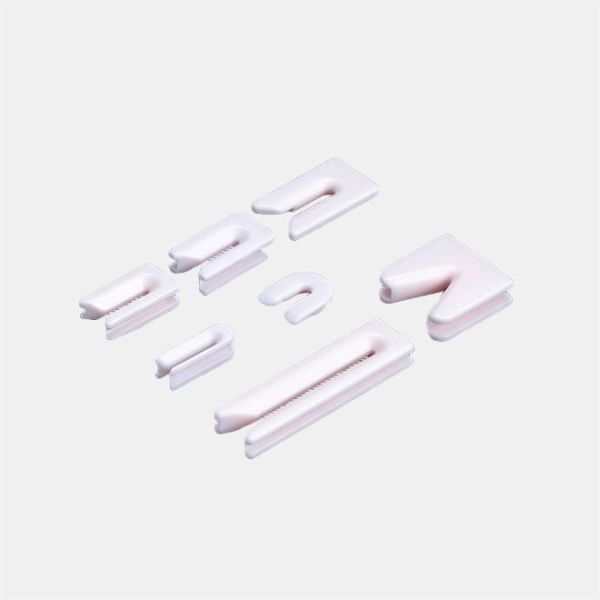 Open Slot Textile Ceramic U Guide / Slit Guide For Easy Threading Quick Maintenance