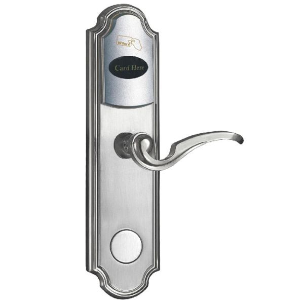 Smart Door Lock Electronic RFID Card Digital Hotel Door Locks Plated Nickel