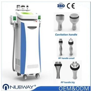 2 cryo handles 2 rf handles 1 cavitation handle cryolipolysis slimming machine with obvious result