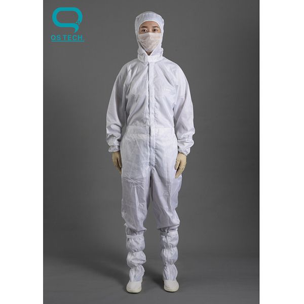 Размер s с капюшоном Coverall одежды чистой комнаты ESD белый - 3XL