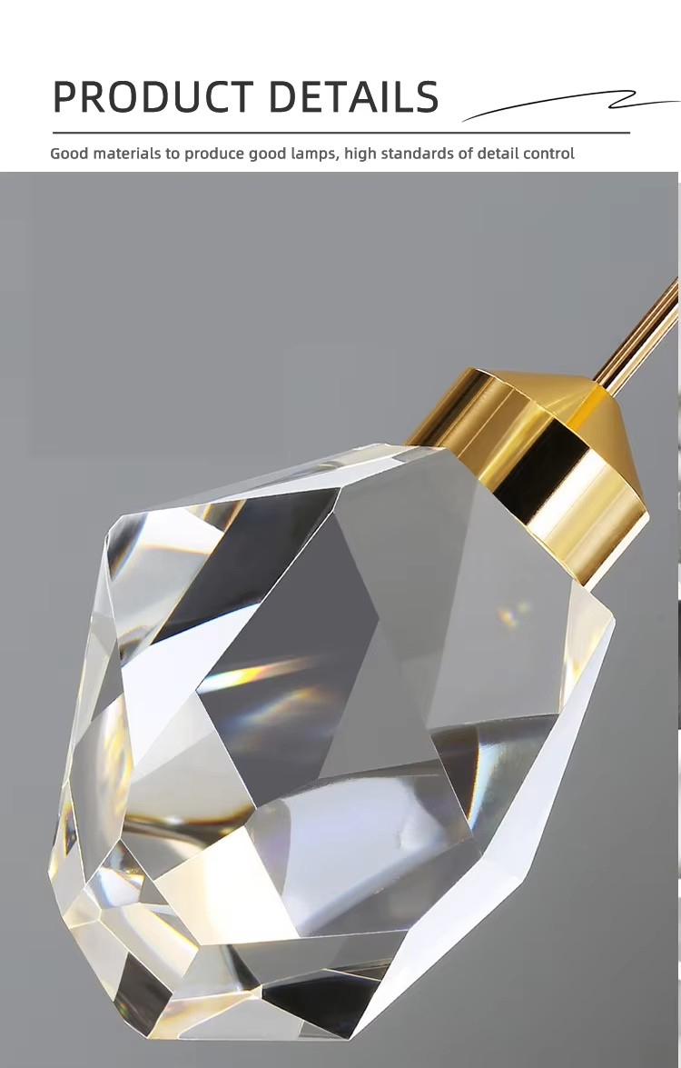 Hôtel Escalier Intérieur Luxe Moderne Chandelier de cristal Pendant Lumière avec LED Lampe de plafond Lampe de taille 130*110mm