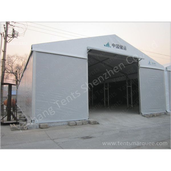 White Industrial Marquee Outdoor Warehouse Tents , Temporary Warehouse Structures