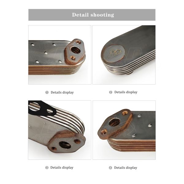 Un elemento más fresco de aceite de las piezas del motor de Generator DE12 DE2T del excavador de Daewoo de la fuente 65.05605-5027