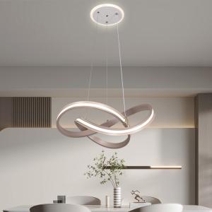 Ceiling Lighting Fixture Remote Dimmable Hanging LED Pendant Light Suspension