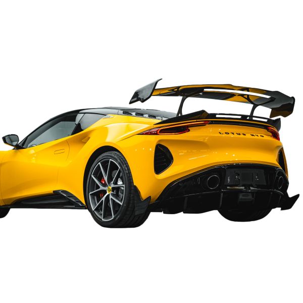 Production time 25 to 30 working days Rear GT Wing Aero Body Kits Dry Carbon Fiber EMIRA Design suitable for LOTUS EMIRA