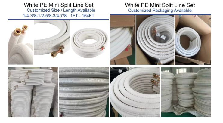 Premium Insulated Copper Pair Coils Line Sets For HVAC Systems OEM Custom Sizes