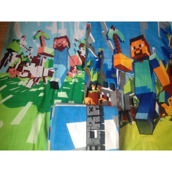 28''*53'' Minecraft JJ Creeper JJ Boy Bath Towel Summer Beach Towel Minecraft Beach Towel