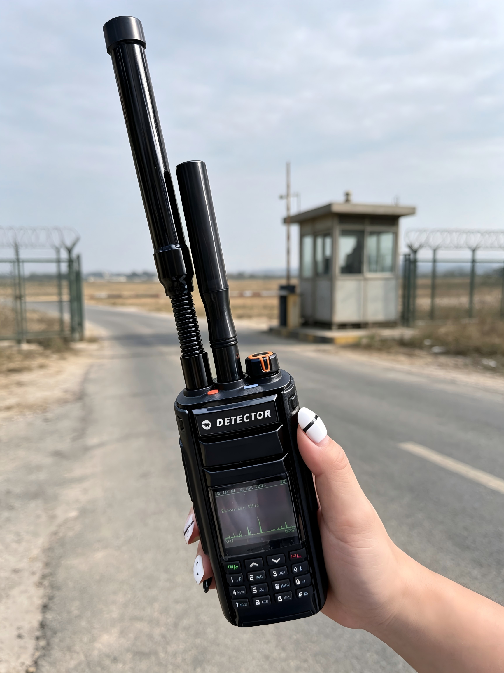 3km Detection Range Lightweight Design Handheld FPV Drone Detector with 6h Battery Life