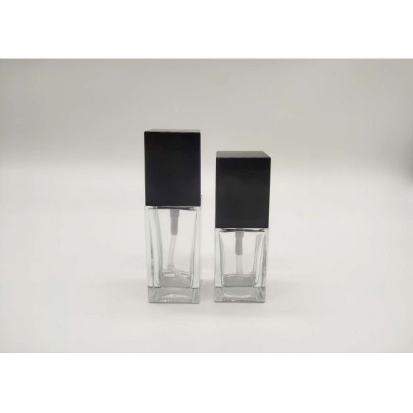 ISO Label Transparent 30ml 50ml Glass Cosmetic Bottles