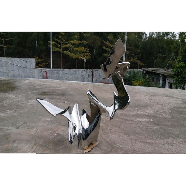 Общественная скульптура нержавеющей стали искусства, на открытом воздухе скульптуры статуй сада металла