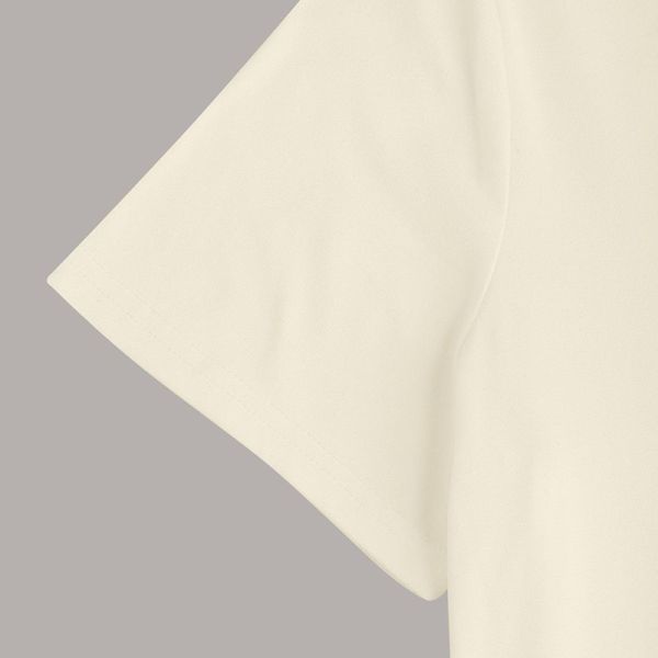 68cm 69cm V Neck T Shirts Women White Cotton Crew Neck T Shirt S M L