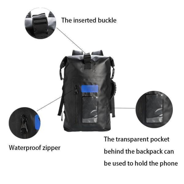33L Outdoor Sports Waterproof Laptop Backpack With USB Charging Port