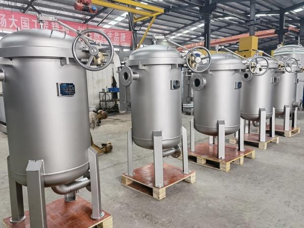 304 316 Stainless Steel Fast Open Bag Filter Housing for Mining Water Treatment Petrochemical Plant Cold Water Circulation