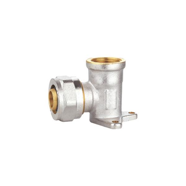 Anti compressão do bronze da corrosão que adapta o cotovelo da placa de parede 90
