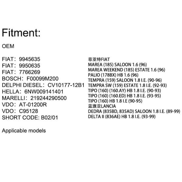 JS.BUSINESS Idle Air Control Valve for FIAT TEMPRA Saloon 1.8 (90-96) TEMPRASW Estate 1.8 (92-93) TIPO7766269 9945635