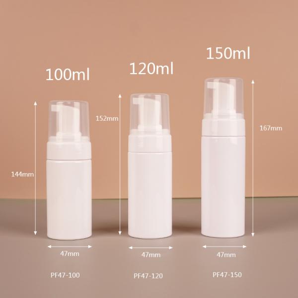 High-performance and durable cosmetic packaging PET and PP plastic lotion bottle and cosmetic jar with foaming pump