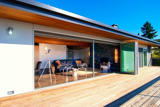 aluminum extrusion profile heat insulation bi-fold door,MultiSashes Non Thermal Break Aluminum Folding Door