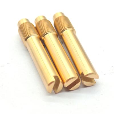 High Precision CNC Machining Parts Meta Brass Screw Thread Dowel Pin OEM ODM