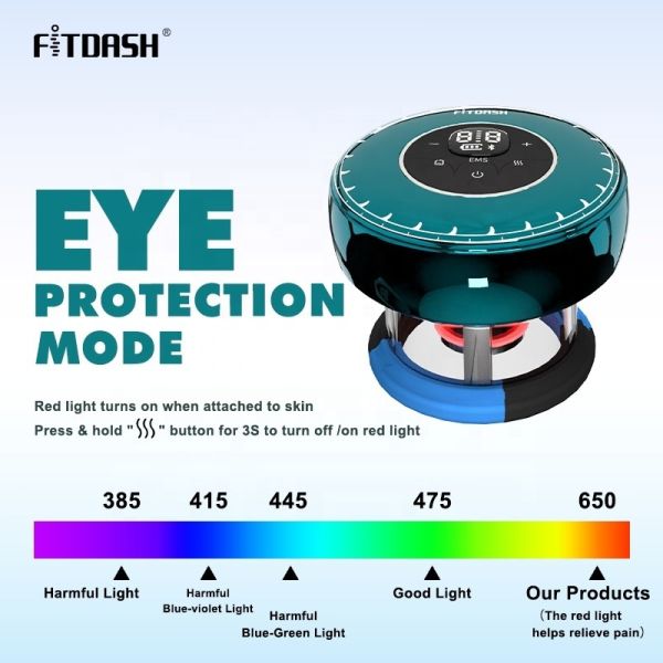 7W Fitdash Negative Pressure Vacuum Multifunctional Massager with 9 Levels EMS Cupping