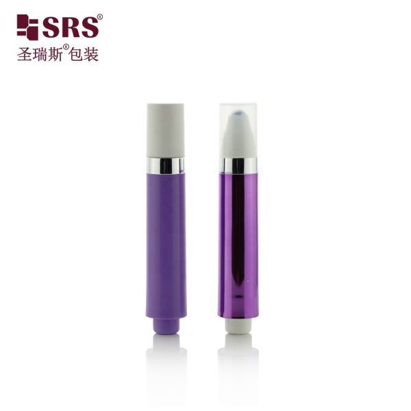 Wholesale Custom Colored Roller Bottle With Stainless Steel Ball 10ml Airless Bottle With Roll on Applicator