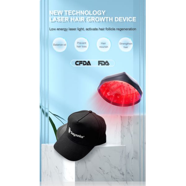 650nm Laser Helmet For Baldness Prevent Treatment Thicker Hair Regrowth