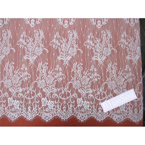 Green Environmental Protection  Eyelash Lace Fabric  for Wedding Dress