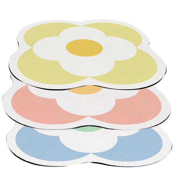 Sustainable Non-Slip Custom Logo Pink Waterproof Washable Kitchen Deep Dish Mats