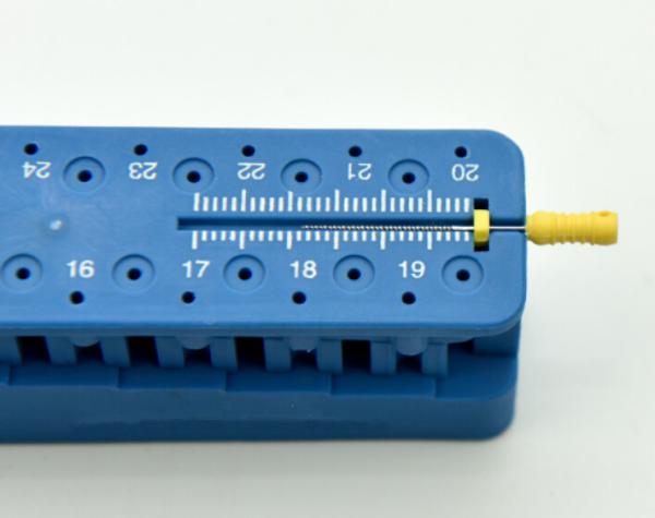 Blue Dental Polishing Handpiece Root Canal Files Measuring Autoclavable Endo Box Ruler