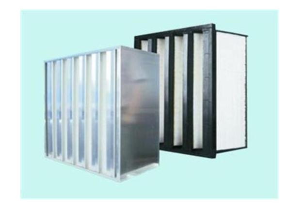 Filtro de células V - Capacidade de retenção de poeira 18 m2 Filtração consistente Eficiência F9