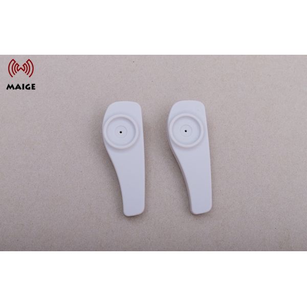 White Garment Security Tag , Shop Magnetic Tags 84 * 30 * 19 Millimeter