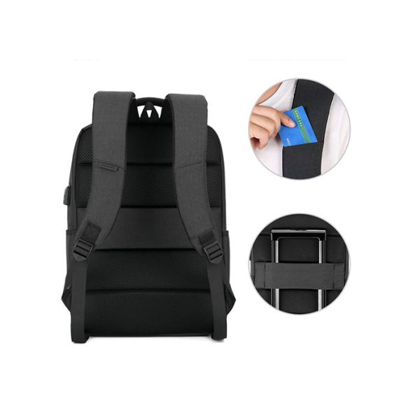 High Quality Anti-theft Waterproof USB Backpack Laptop Backpack With USB Cable