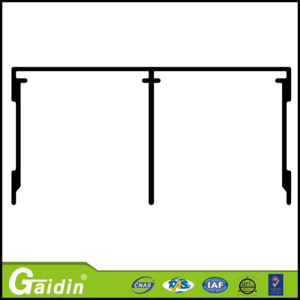 Lower aluminum profile rail for wardrobe sliding door