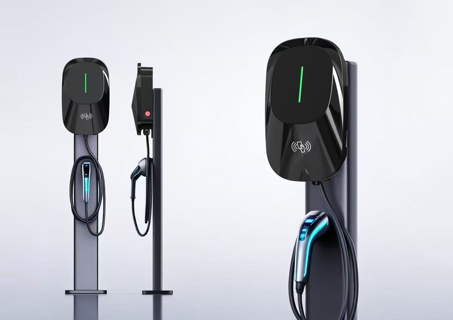 7kW 32A Electric Car Charger Level 2 TUYA App Support Smart Charging LCD Display Certified Home Use Charging Pile