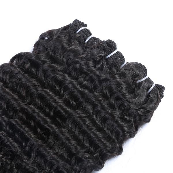 8~36 8A Grade Unprocessed Brazilian Deep Wave Hair Weave Brazilian Human Hair