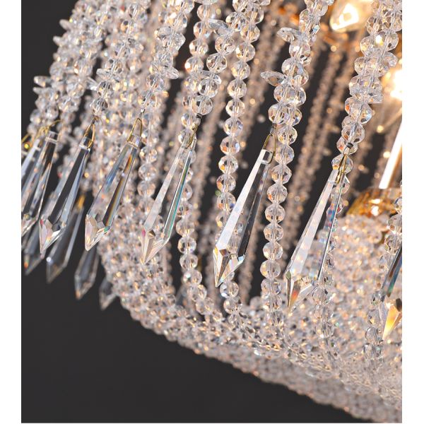 Led Crystal Chandelier Modern Living Room Hanging Lamp Luxury french empire crystal chandelier(WH-CY-245)