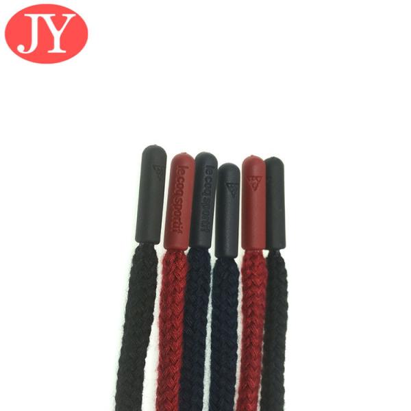 Jiayanag Phthalate Free White color blue aglet stripe plastic TPU soft rubber aglets