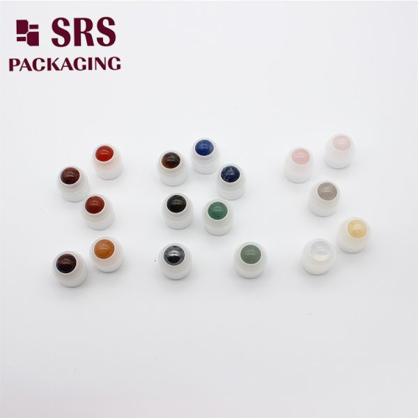 SRS empty cosmetic 15ml colored roller ball with holder for roll on bottle