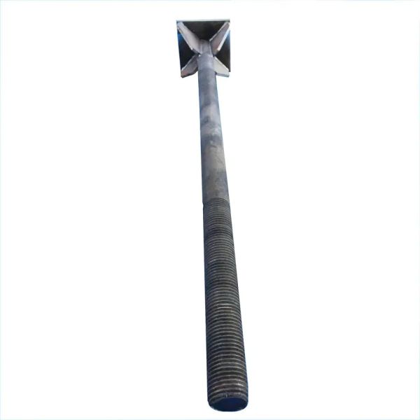 Grade 12.9 9.8 M36 Foundation Bolts 304 316 Stainless Steel Anchor Bolt Welded Plate