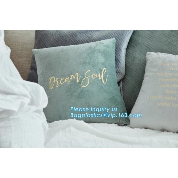 Latest design simple solid color pillow home decor cotton cushion cover,Cotton Embroidery Geometric Car Sofa Chair Bed T