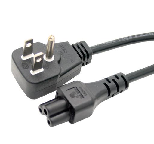 1m Flat Plug Power cord, Nema 5-15P flat Plug to C5 power cable