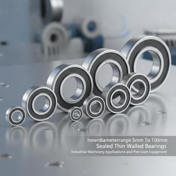 Innerdiameterrange 5mm To 100mm Sealed Thin Walled Bearings for Industrial